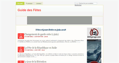 Desktop Screenshot of guidedesfetes.com