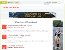 Tablet Screenshot of guidedesfetes.com